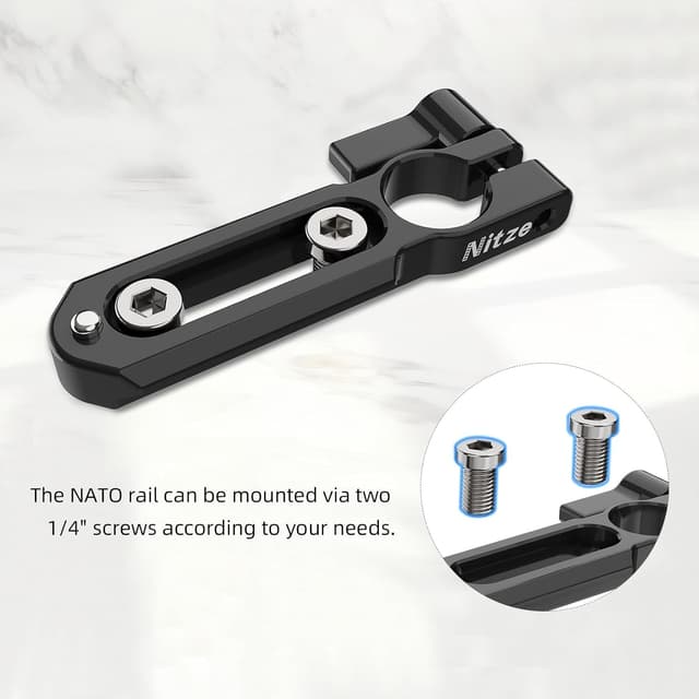 Detalle 2 de Nitze NATO-Rail N49-NC3 mit 15mm Klemme