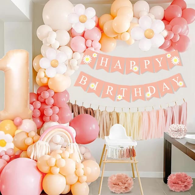 Thumbnail 5 de 1. Geburtstag Mädchen Deko mit 1 Ballon