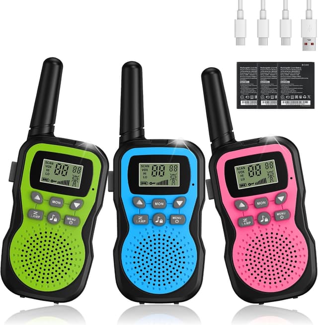 Detalle de Apkezel Walky Talky 3er Set 1000 mAh