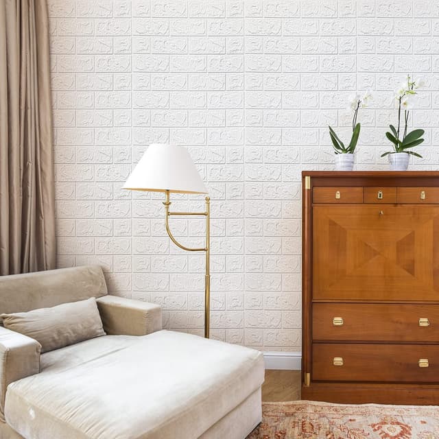 Thumbnail 6 de Art3d 30Pcs 3D Brick Wallpaper 43.5 sq ft 🏠