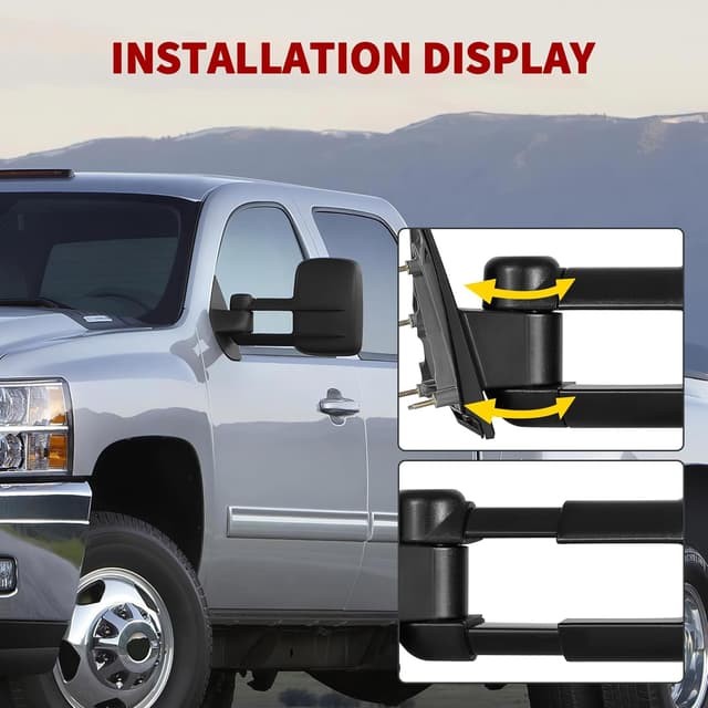 Thumbnail 4 de YITAMOTOR Towing Mirrors 12"-14"