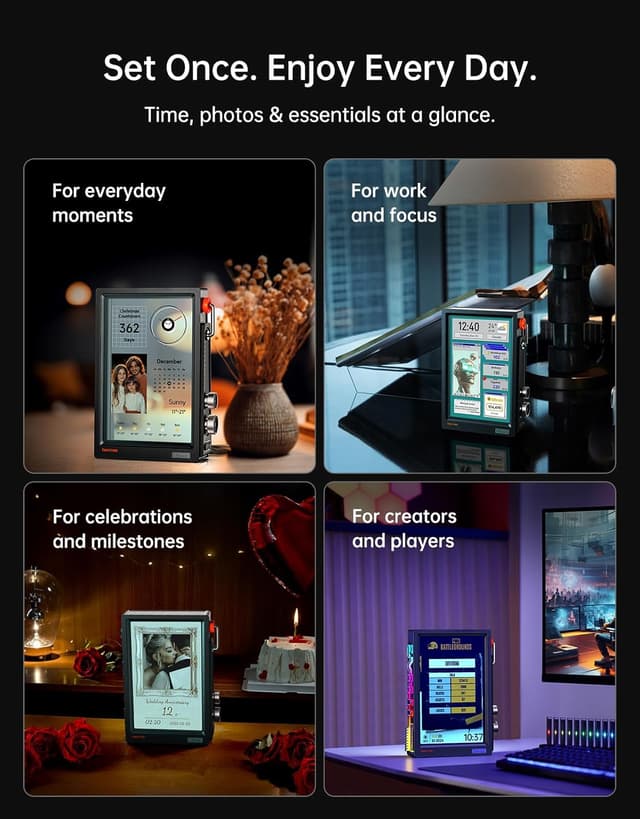Thumbnail 1 de Divoom TimesFrame 10.1" digital picture frame