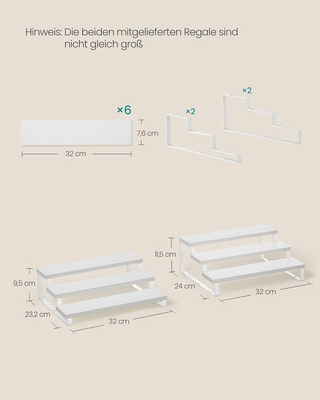 Thumbnail 2 de SONGMICS KCS116W01 Gewürzregal 3 Ebenen