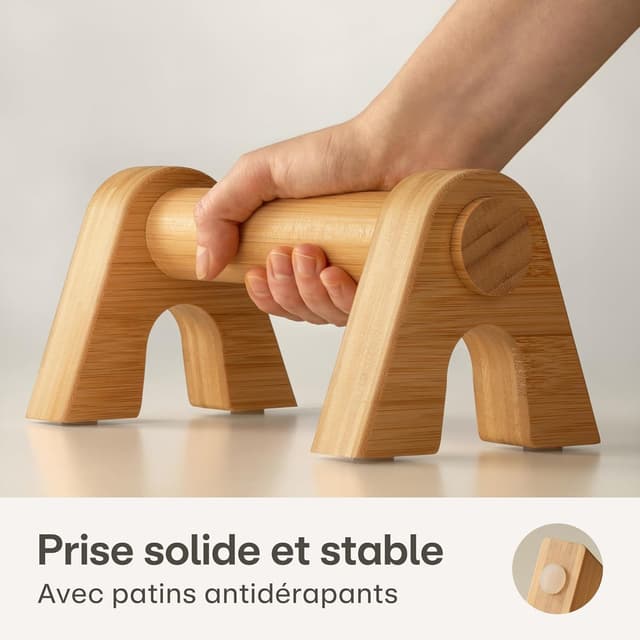 Detalle 1 de Praknu Barre Parallele Calisthenics 2x Poignet