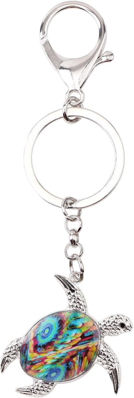 Detalle 2 de NEWEI Llavero tortuga marina en aleación de zinc 28×31 mm