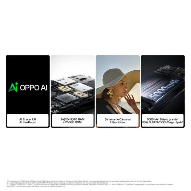 Thumbnail 3 de Oppo Reno12 5G 12/256GB Astro Silver