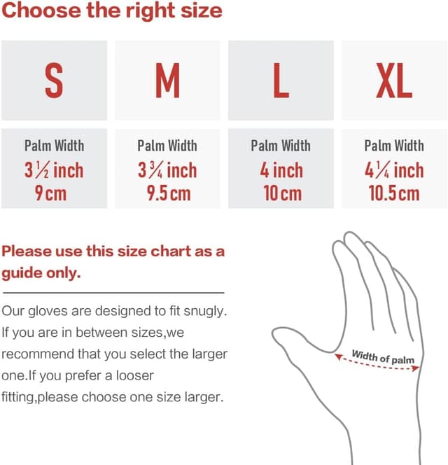 Detalle de COOLJOB guanti invernali impermeabili da giardinaggio con doppio rivestimento e touchscreen, arancio (1 paio, M)