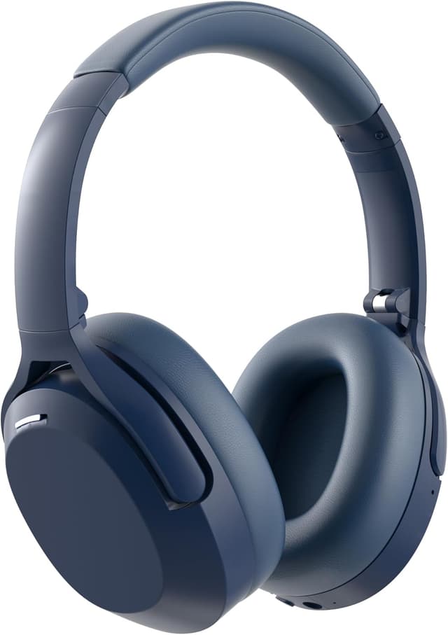 Detalle de Rebocico Active Noise Cancelling Wireless Over-Ear Headphones (ANC, Bluetooth 5.3, mic) with up to 120H playtime