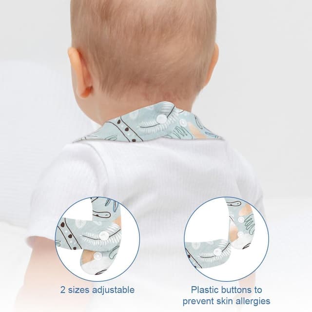 Detalle 2 de Vicloon Baby Lätzchen 8er Pack 👶