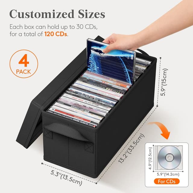 Thumbnail 1 de Lifewit DVD Aufbewahrungsbox 100 DVDs