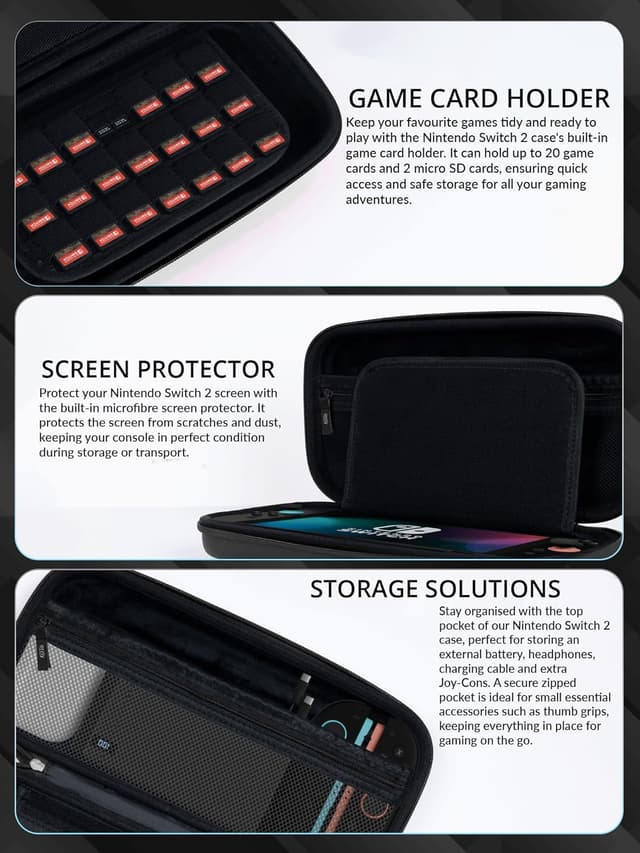 Thumbnail 4 de Orzly Switch 2 Accessories Bundle Carry Case 2025