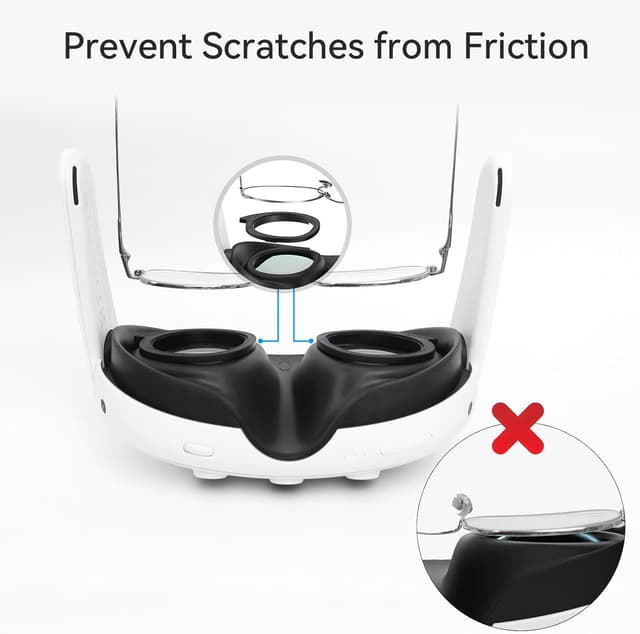 Detalle 2 de AMVR Lens Protector Set for Meta/Oculus Quest 3 (glasses spacer frame, no lenses)
