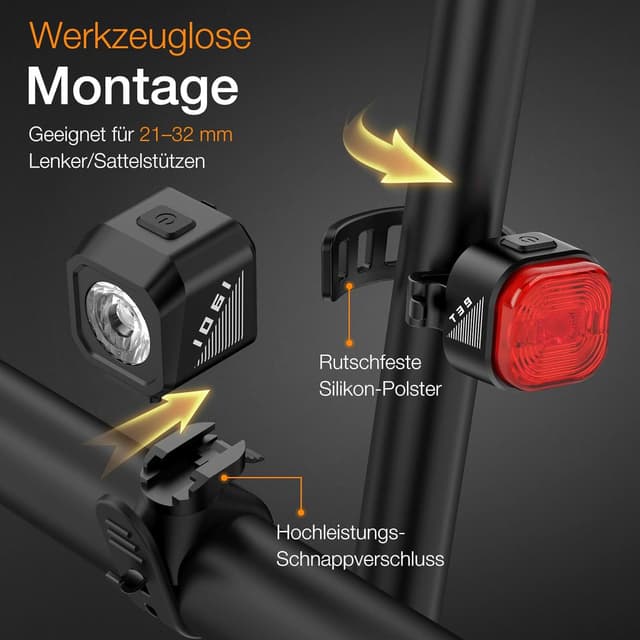 Thumbnail 5 de Tavaler Fahrradlicht Set 800 mAh