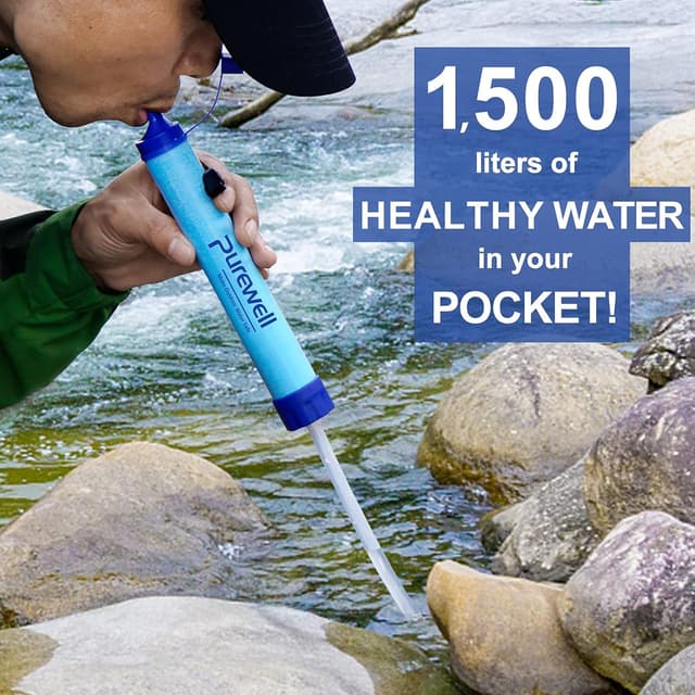 Thumbnail 3 de Outdoor water filter straw 0.01 μm