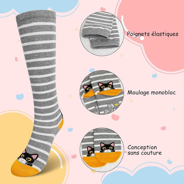 Detalle 2 de LOFIR chaussettes hautes enfant 23-38