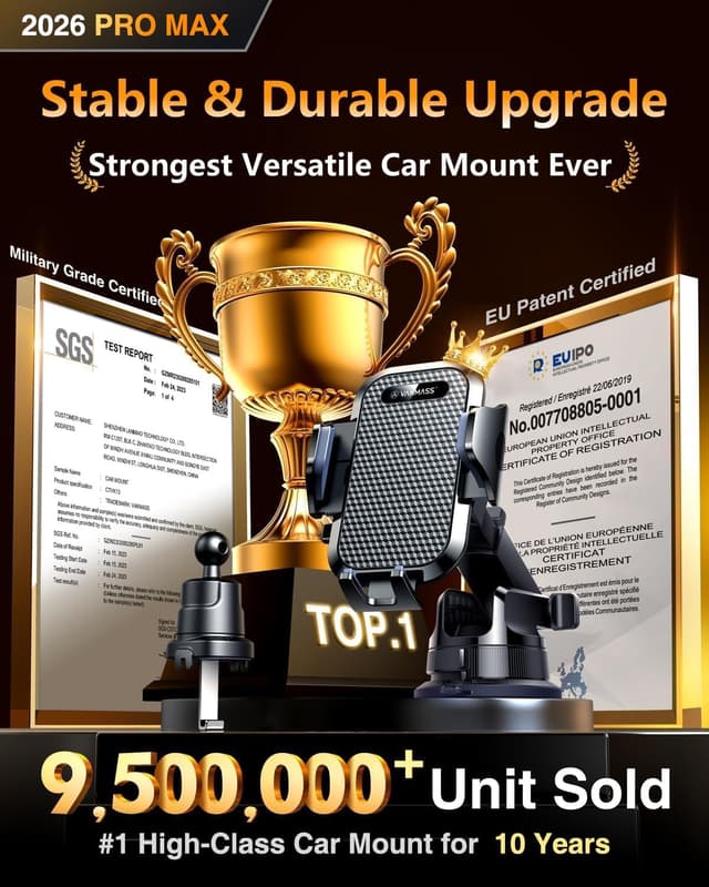 Detalle 2 de VANMASS Car Phone Holder for iPhone 17 Pro Max