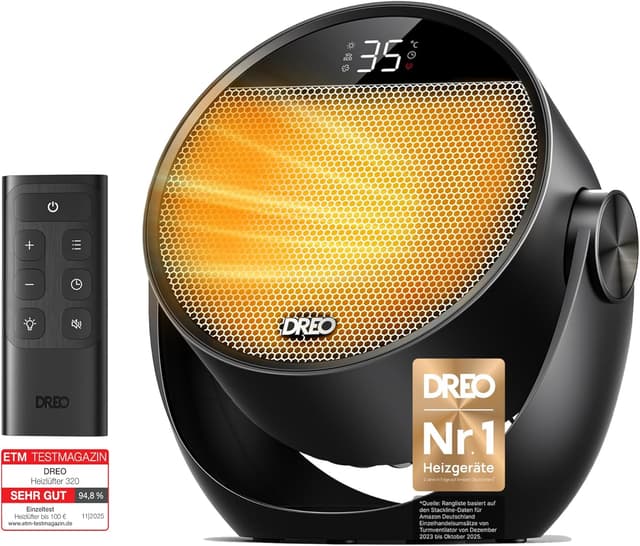 Imagen de Dreo Heizlüfter 1500W leise Wärme für Zuhause en OfertitasTOP