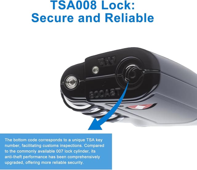Detalle de Diyife TSA008 TSA-accepted luggage locks (2 pack) with 4-digit resettable code