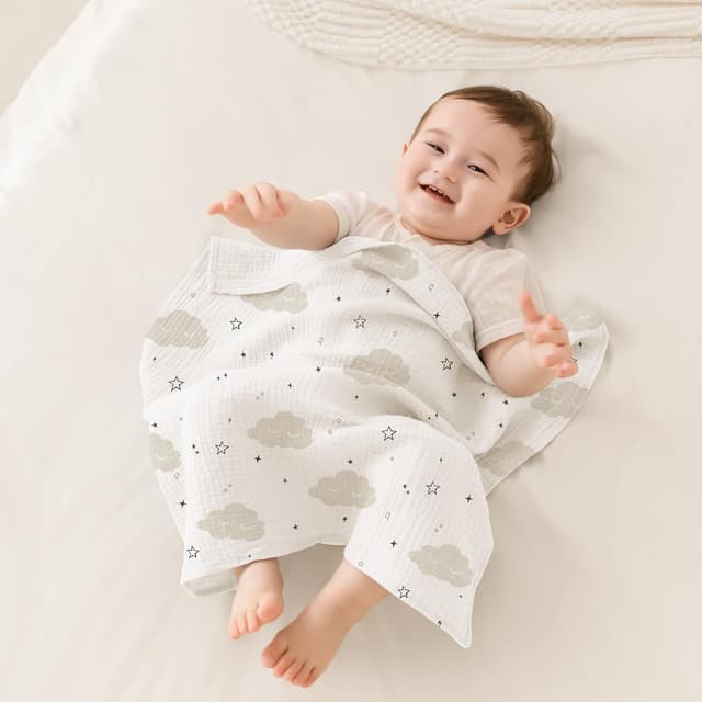 Detalle 2 de Susurration Muslin burp cloths 60 x 60 cm, 8 pack