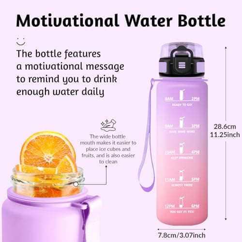 Thumbnail 1 de HoneyHolly Botella Agua 1 L para gimnasio y exterior 🚰