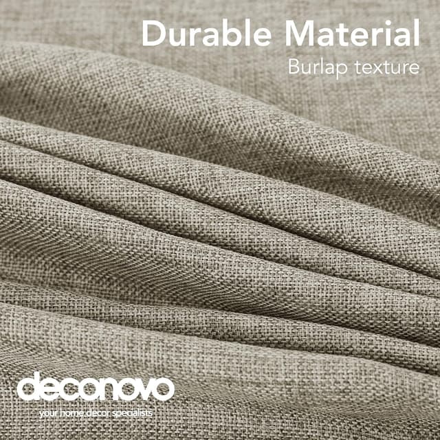 Detalle de Deconovo tovaglia in finto lino 150x300 cm