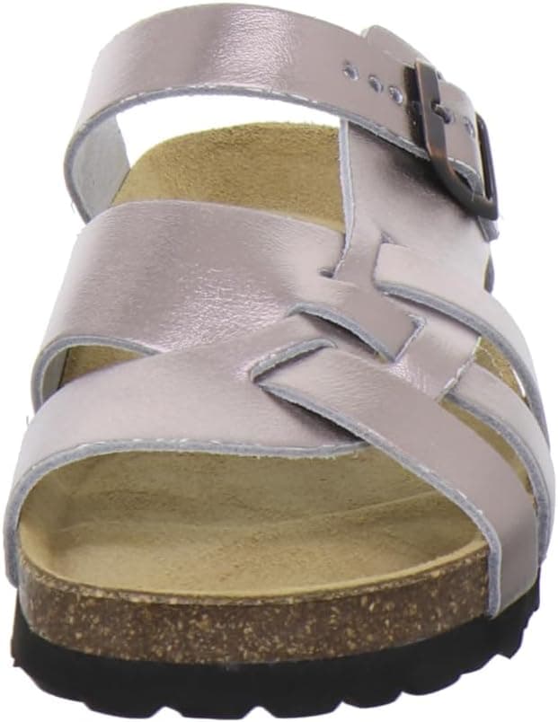Detalle de Sandales en cuir pour femme à boucle réglable (AFS-SchuheAFS-Schuhe) : confort et maintien au quotidien