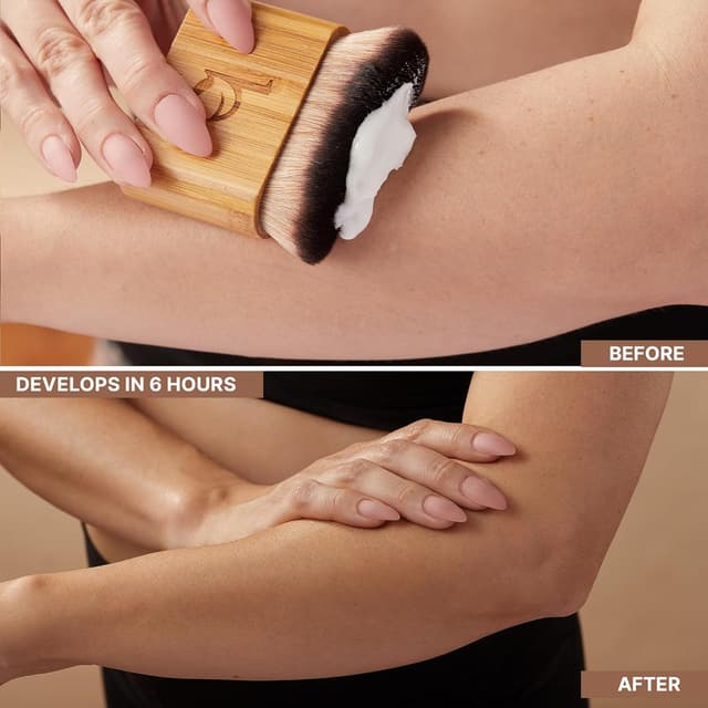 Detalle de USA Made Tanning Lotion Self Tanner for Fair to Medium ⌈emoji⌉