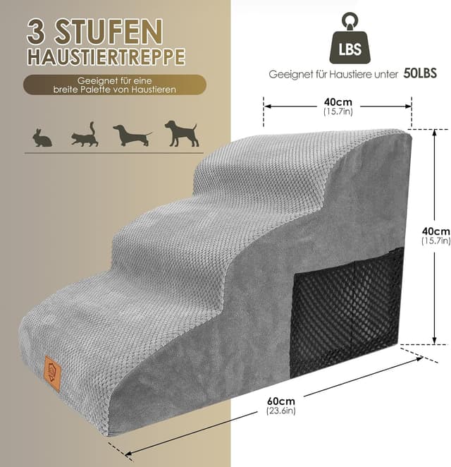 Thumbnail 1 de Thihome Hundetreppe 3 Stufen mit 25 kg