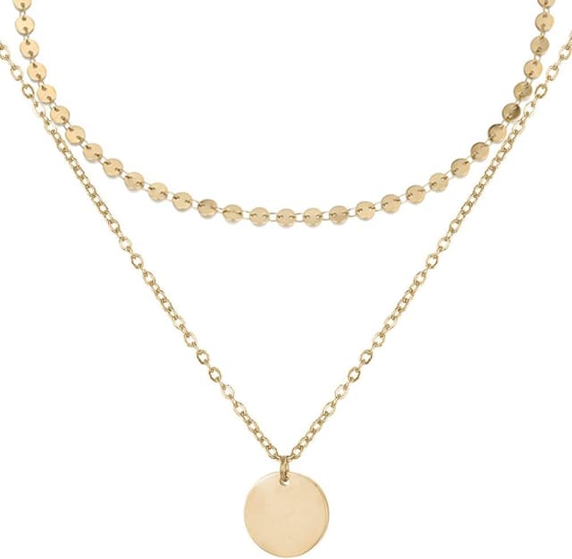 Thumbnail 6 de BONNYBIRD BonnyCoin collana estiva donna in acciaio inox argento, oro e oro rosa regolabile 38–44 cm, impermeabile e senza nichel