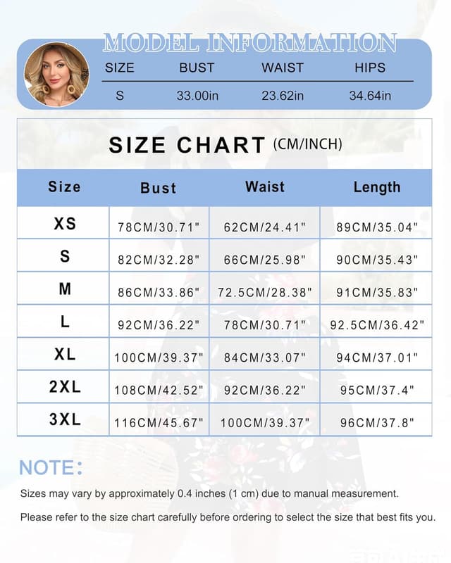 Detalle de AUSELILY Summer Wrap Dress for Women with Ruffle Short Sleeves, V Neck & Floral Cross-Front