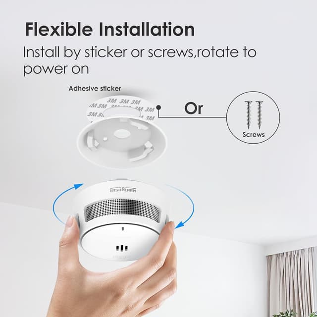 Thumbnail 5 de Détecteur de fumée Pile 10 Ans 3 Pack