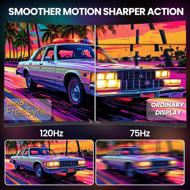 Detalle de CRUA 34" Curved Gaming Monitor