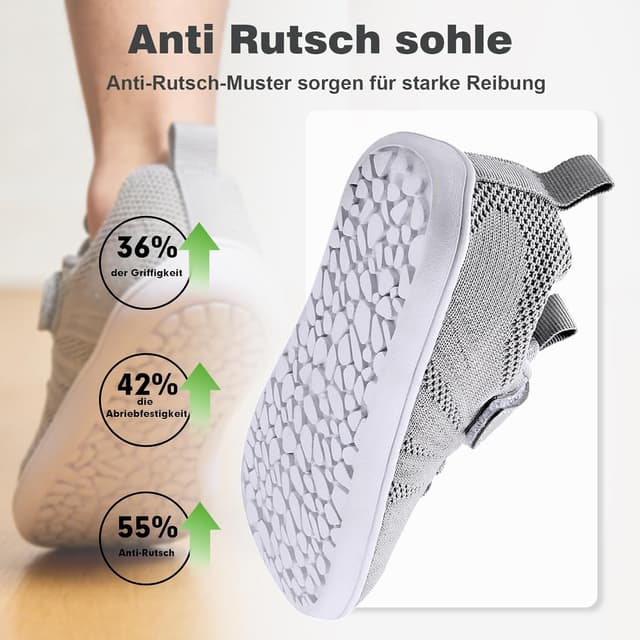 Detalle 2 de IceUnicorn Kinder-Hausschuhe als Barfußschuhe – minimalistische Hallenschuhe mit Zero-Drop