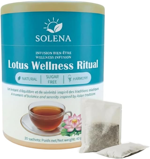 Detalle de SOLENA Rituel Digestion & Perte de Poids aux feuilles de lotus – tisane sans caféine en sachets (20)