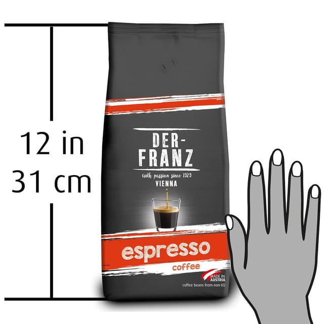 Thumbnail 6 de Der-Franz Espresso Kaffee ganze Bohne (1000 g) – Mischung mit 50% Arabica & 50% Robusta