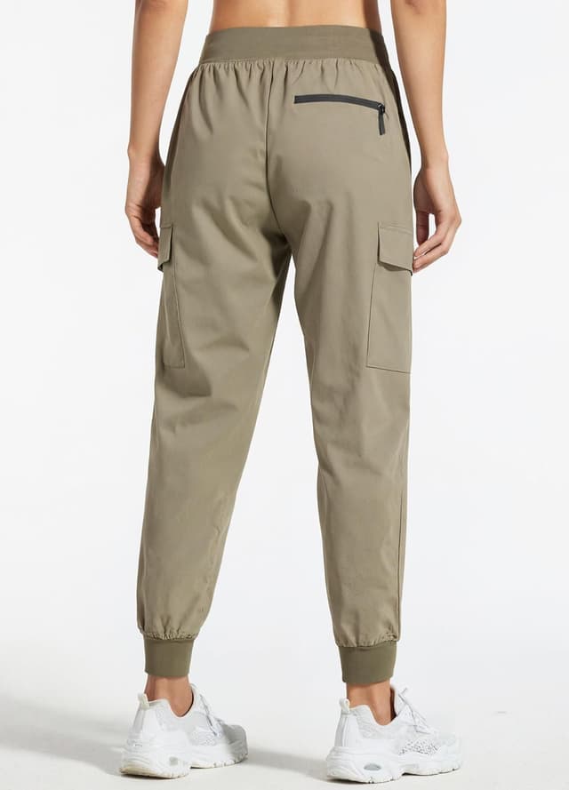 Detalle de Libin Damen Cargohose Jogginghose Leicht & wasserdicht – schnelltrocknend, UPF 50+