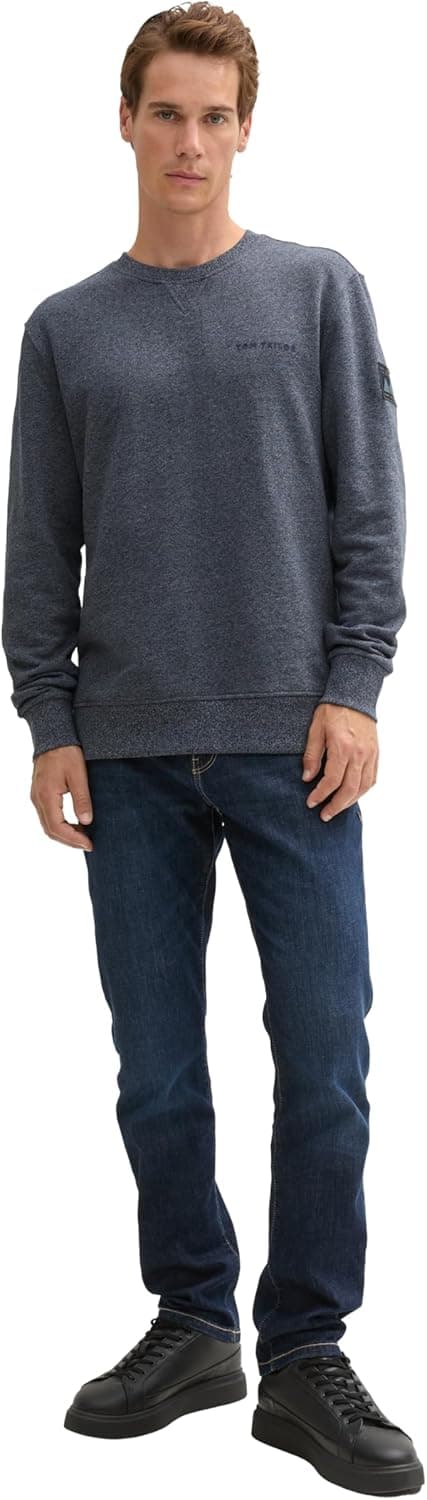 Detalle de TOM TAILOR 1044007 Maglia di tuta uomo con collo rotondo