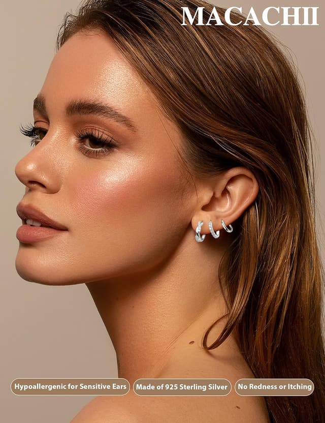 Detalle 2 de MACACHII Ohrringe 3 Paar