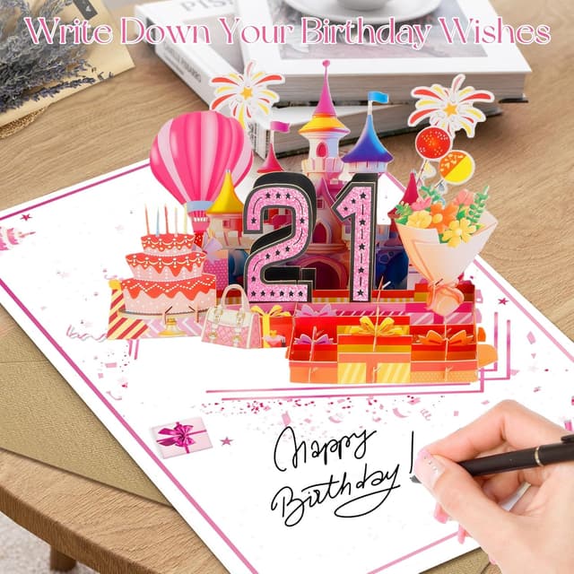 Detalle de Awrmoo 21st Birthday cards, 8 x 10 in
