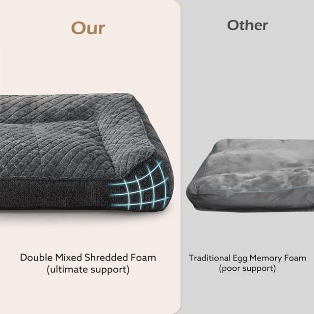 Thumbnail 3 de JOEJOY XL Orthopedic Dog Bed 107x76x24 cm