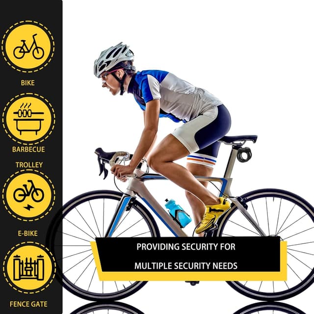 Thumbnail 6 de ZCYLPT Bike Lock 1800mm 12mm