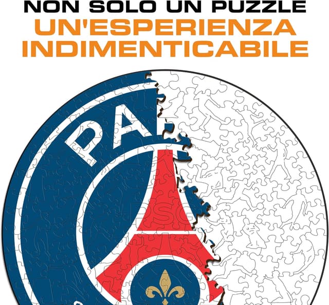 Detalle de Puzzle in legno Iconic Puzzles PSG Logo, prodotto ufficiale, 500 pezzi (taglia L)