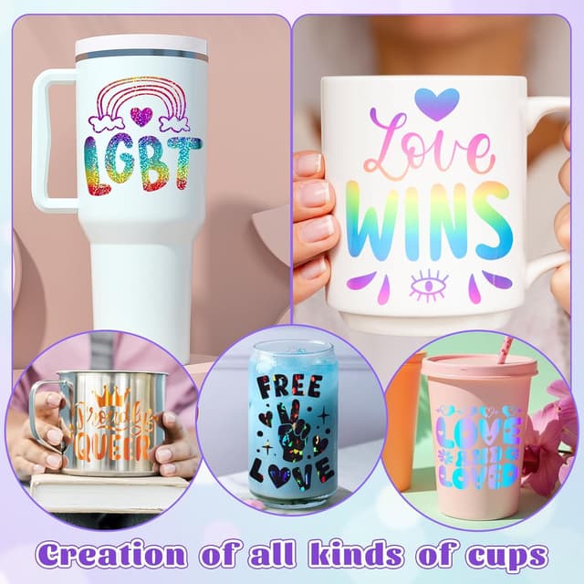 Thumbnail 4 de VINYL FROG Holographic Permanent Vinyl 25 Pack