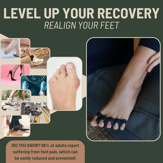 Thumbnail 5 de Toe Separator Gel Toe Spacers 1 Pair 🦶