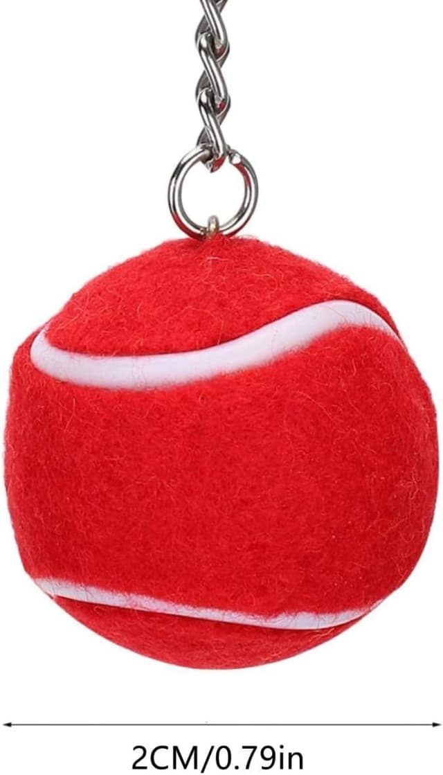 Detalle 2 de ZHAOYCSH Tennis Ball Keychain 10-Pack