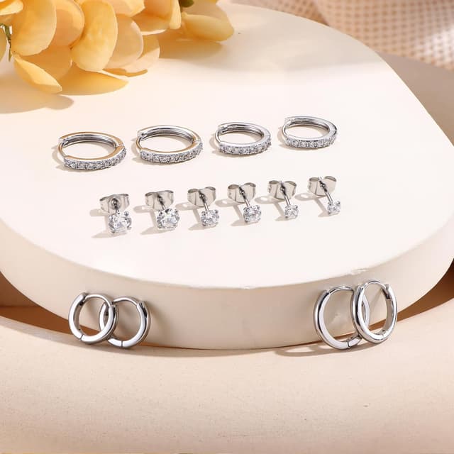 Thumbnail 4 de Ohrstecker-Set aus 316L für 7 Paar Piercings