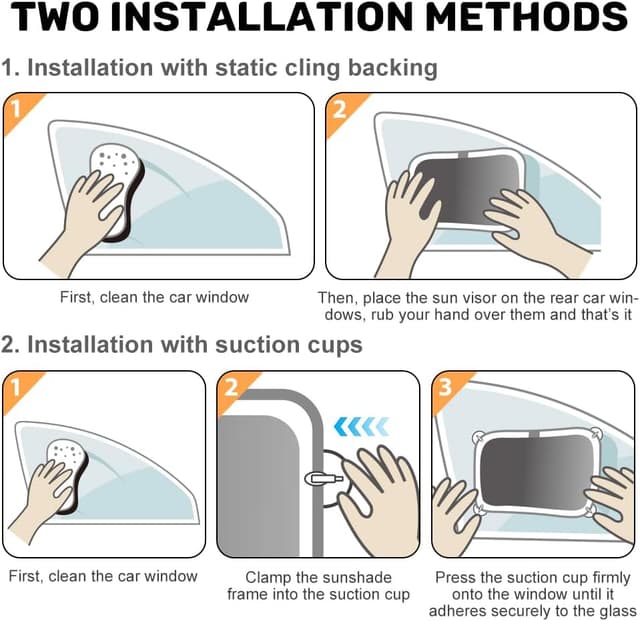 Thumbnail 4 de iZoeL 2-Pack Car Sun Shade 80GSM