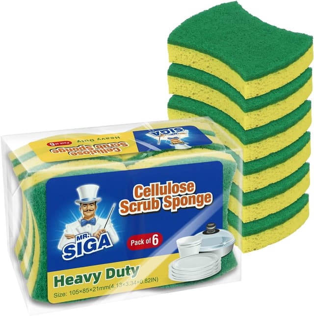 Detalle de MR.SIGA Heavy Duty Cellulose Scrub Sponge