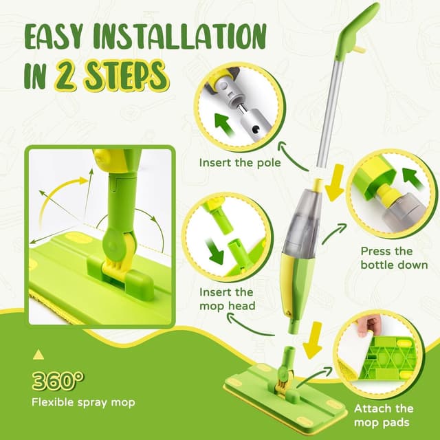 Thumbnail 6 de Yeeammk Kids Spray Mop Toy 3+