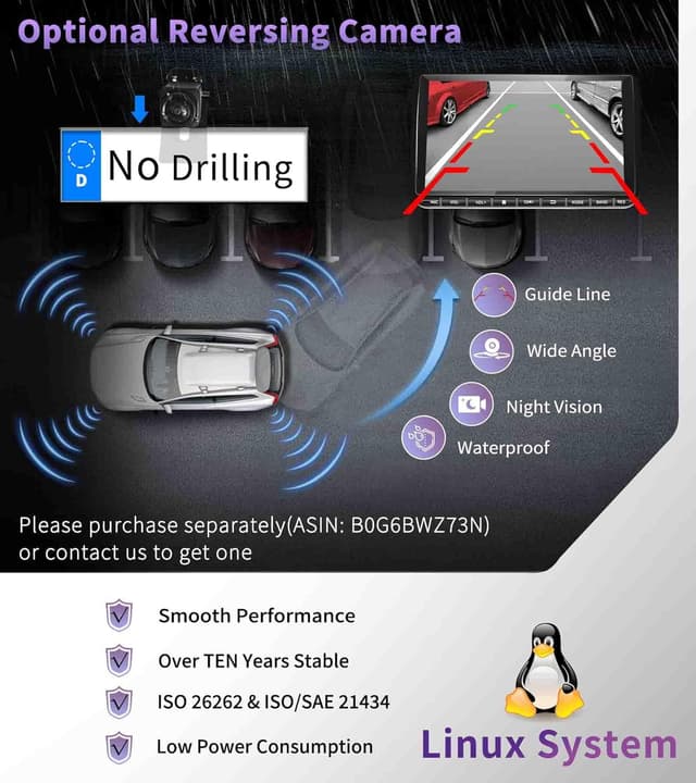 Thumbnail 6 de URVOLAX DAB+ Autoradio 9 Zoll Double DIN mit Wireless Apple CarPlay & Android Auto für VW/Skoda/Seat